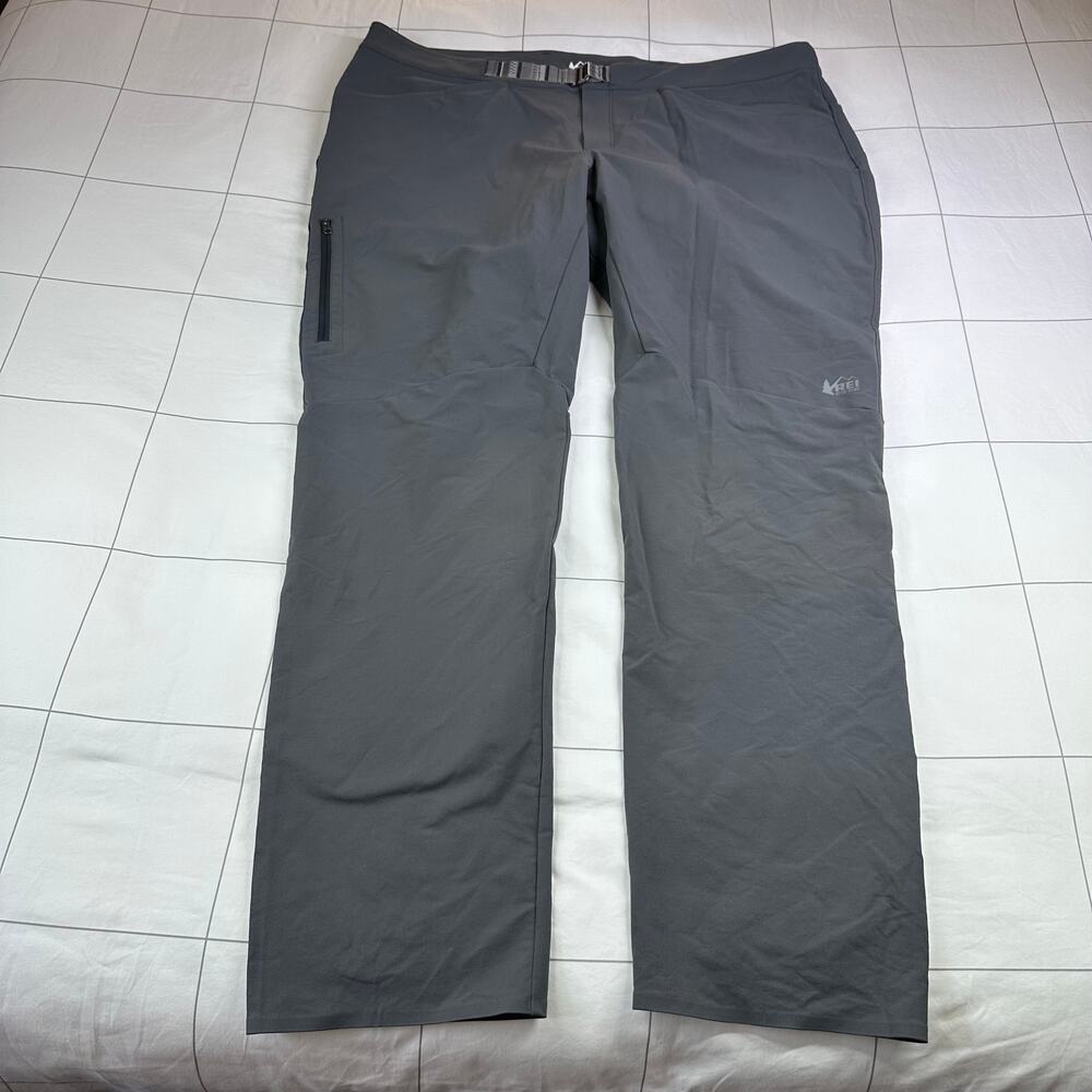REI Pants Womens 20W Asphalt Gray Activator V2 Soft Shell Semi Fitted Hiking
